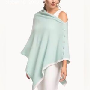 Spartina 449 Cashmere Wool Blend Poncho Wrap